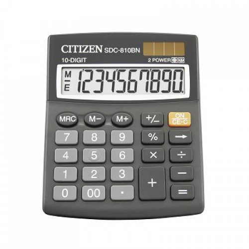 Калькулятор Citizen SDC-810II 10dgt, 125х100 мм