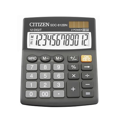 Калькулятор Citizen SDC-812II 12dgt, 125х100 мм