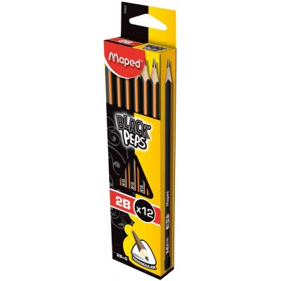 Maped Карандаш чернографитовый Black Peps Classic 2В, 850022 3
