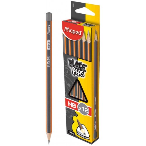 Maped Карандаш чернографитовый Black Peps Classic HB, 850021 6