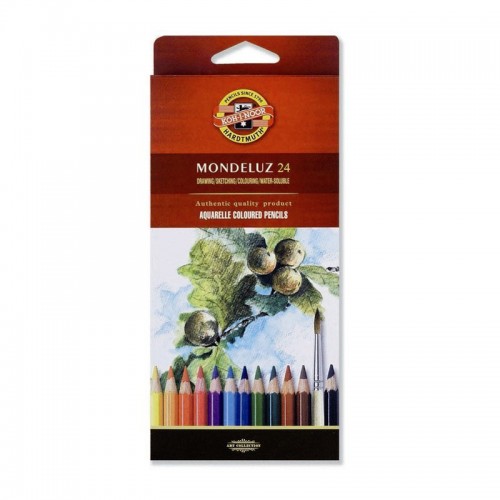 Koh-I-Noor Карандаши цветные акварельные Mondeluz, 24 цветов, 3718024001KS