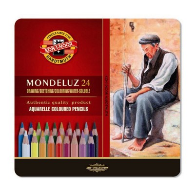 Koh-I-Noor Карандаши цветные акварельные Mondeluz, 24 цветов, 3724