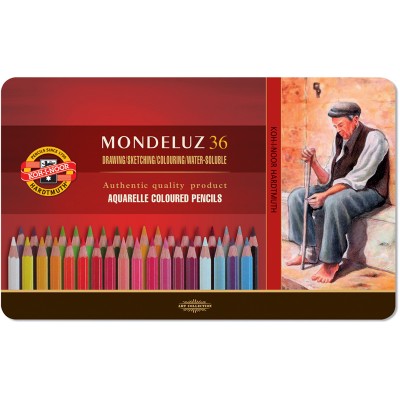 Koh-I-Noor Карандаши цветные акварельные Mondeluz, 36 цветов, 3725