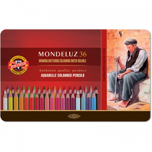 Koh-I-Noor Карандаши цветные акварельные Mondeluz, 36 цветов, 3725