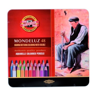 Koh-I-Noor Карандаши цветные акварельные Mondeluz, 48 цветов, 372604