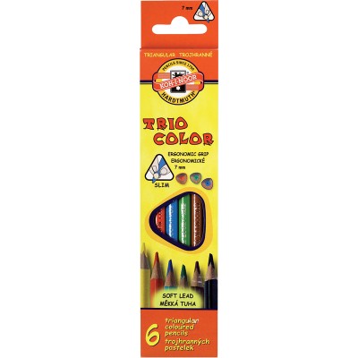 Koh-I-Noor Карандаши цветные Triocolor, 6 цветов, 3131