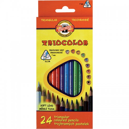 Koh-I-Noor Карандаши цветные Triocolor, 24 цветов, 3134