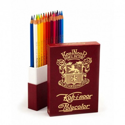 Koh-I-Noor Карандаши художественные POLYCOLOR RETRO, набор 24 цветов, 3824024020TK