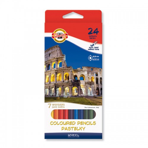 Koh-I-Noor Карандаши цветные "7 чудес", 24 цветов, 3654024027KS