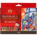 Koh-I-Noor Художественные цветные карандаши POLYCOLOR 24 цвета, 3834