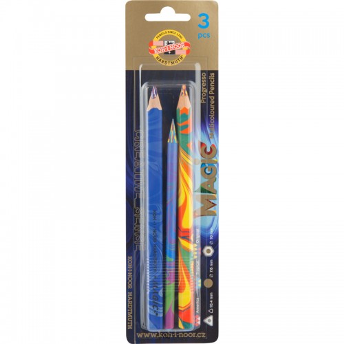 Koh-I-Noor Карандаши цветные MAGIC, 3 штуки, 9038