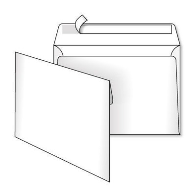 Конверт C5 СКЛ 500шт (ЯЩИК) 80г/м2 самоклеящийся, 3444