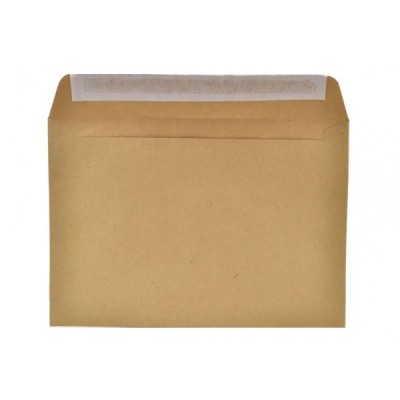 Конверт C5 КРАФТ 500 шт (ЯЩИК) 80г/м2 самоклеящийся, 3644