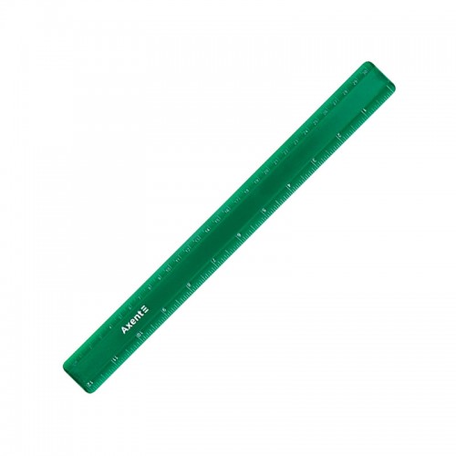 Линейка пластиковая Axent 7530-05-A, 30 см, зеленая