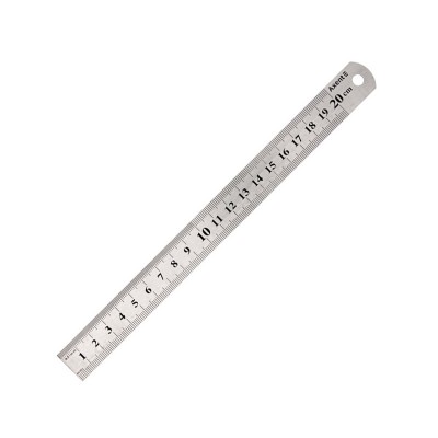 Линейка стальная Axent 7720-A, 20 см