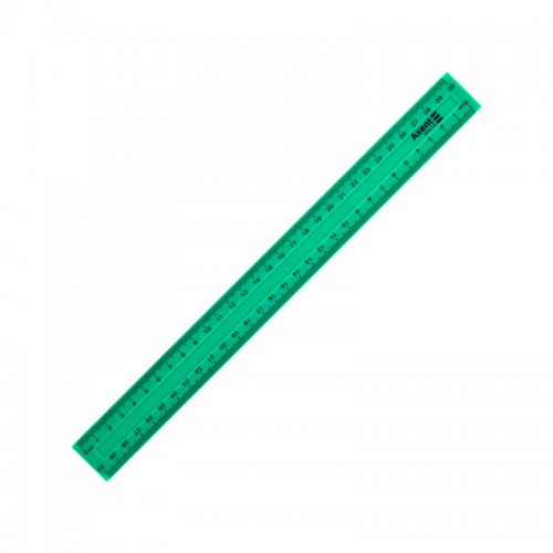 Линейка пластиковая Delta D9800-02 30 см, матовая, зеленая