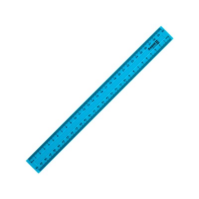 Линейка пластиковая Delta D9800-03 30 см, матовая, голубая