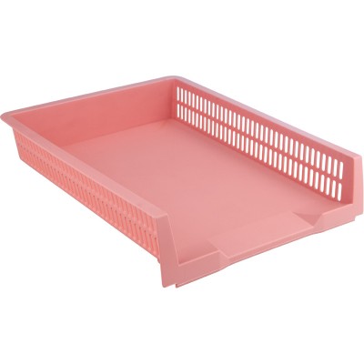 Лоток горизонтальный Axent Pastelini 4040-10-A, розовый