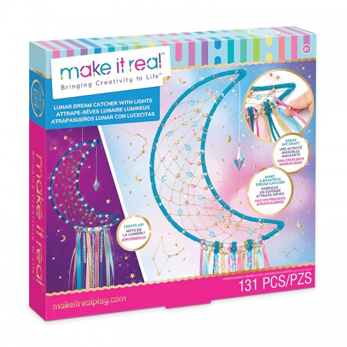 Make it Real Набор для создания амулета Ловец снов с подсветкой - голубой, MR1424