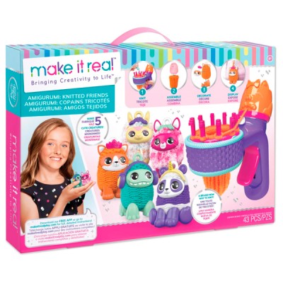 Make it Real Набор для вязания амигуруми Замечательные зверушки, MR1513