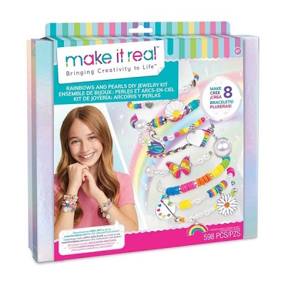 Make it Real Набор для создания браслетов Радуга и жемчуг, MR1729
