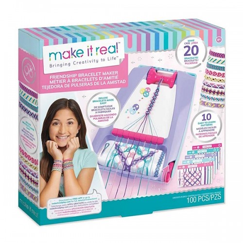 Make it Real Набор для плетения браслетов со станком Лучшие друзья, MR1457