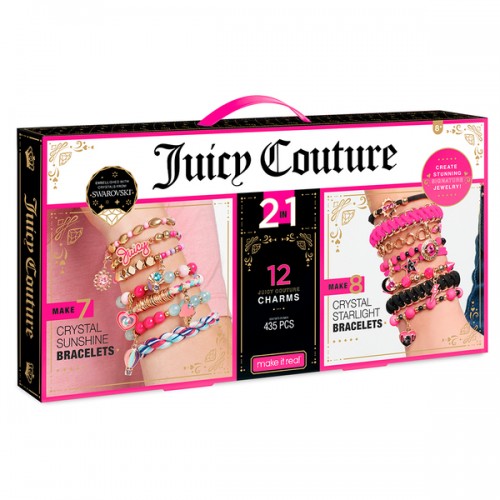 Make it Real Мега - набор Juicy Couture для создания шарм - браслетов с кристаллами Swarovski Хрустальное Сияние, MR4480
