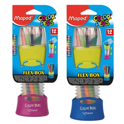Maped Набор цветных карандашей Color'Peps Flex Box в раздвижном пенале, 683212