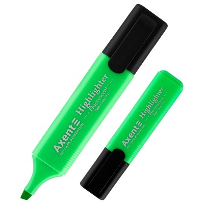 Маркер Axent Highlighter 2531-04-A, 1-5 мм, клиновидный зелёный