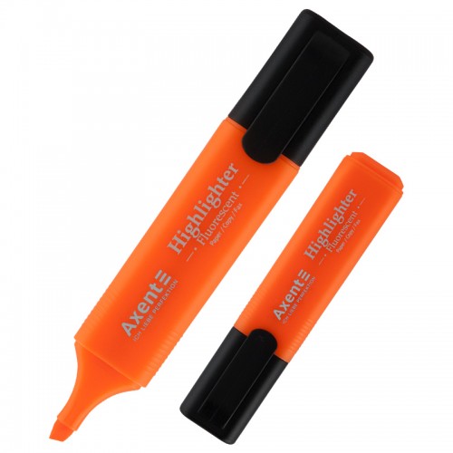 Маркер Axent Highlighter 2531-12-A, 1-5 мм, клиновидный оранжевый