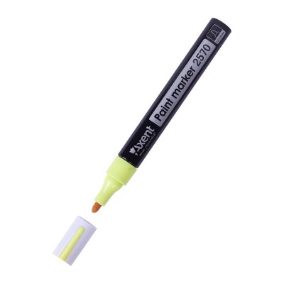 Маркер Axent Paint 2570-08-A, 2.4-2.8 мм, круглый желтый