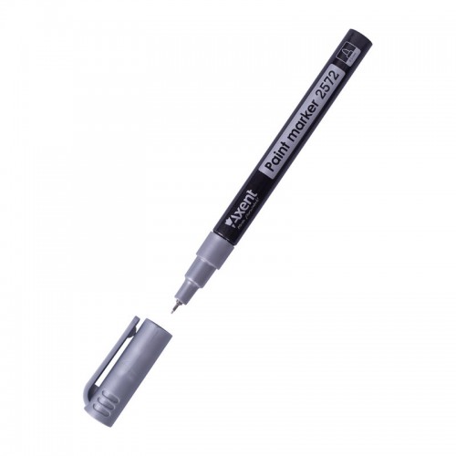 Маркер Axent Paint 2572-34-A, 0.5 мм, круглый серебряный