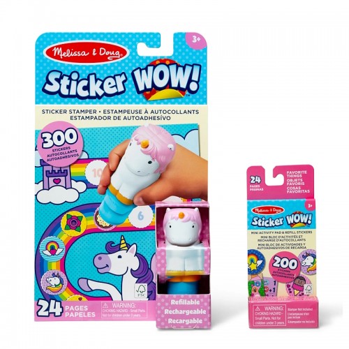 Melissa and Doug Набор Блокнот и штамп для наклеек - Единорог, SM93205/6074898