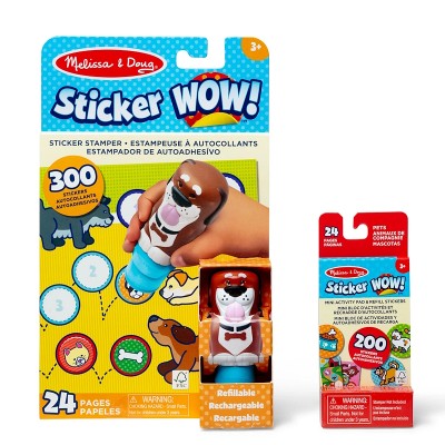 Melissa and Doug Набор Блокнот и штамп для наклеек - Щенок, SM93205/6074891