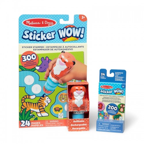 Melissa and Doug Набор Блокнот и штамп для наклеек - Тигренок, SM93205/6074897