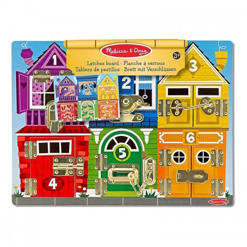 Melissa & Doug Игровой набор Деревянная доска с защелками, SM93406/6075185