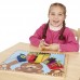 Melissa and Doug Доска-головоломка для развития базовых навыков - деревянная обучающая игрушка, SM93464/6075184