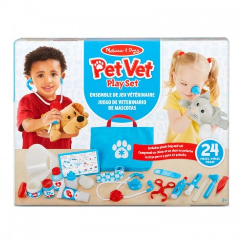 Melissa and Doug Игровой набор Ветеринар - осмотр и лечение домашних животных, SM93606/6074883
