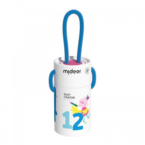 Mideer Восковые краоны (мелки) в тубусе 12 цветов, MD4253