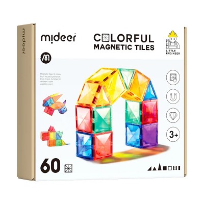 Mideer Цветной магнитный конструктор 60 деталей, CT1210