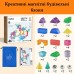 Mideer Цветной магнитный конструктор Строительные блоки 46 деталей, MD1407