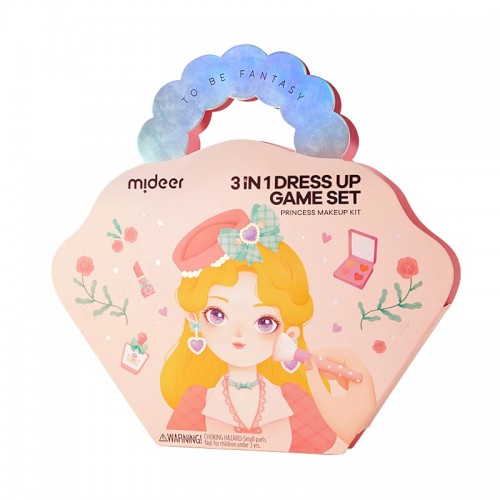 Mideer Игровой набор 3-в-1 для перевоплощения Макияж принцессы, MD3378
