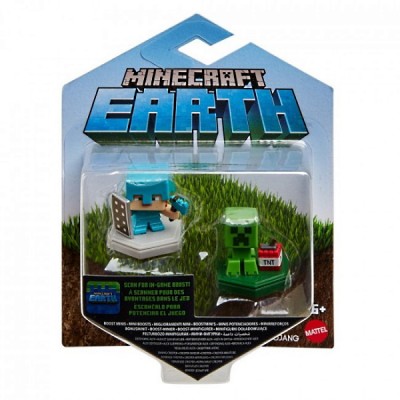 Minecraft Игровой набор из 2 коллекционных мини-фигурок Майнкрафт - Minecraft Earth, GKT41 (GKT43)