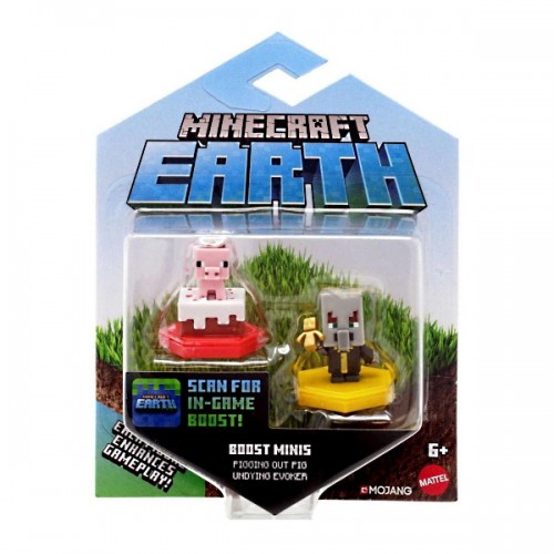 Minecraft Игровой набор из 2 коллекционных мини-фигурок Майнкрафт - Minecraft Earth, GKT41 (GMD16)