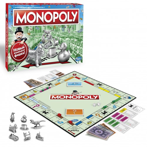 Hasbro Настільна гра класична Монополія (російська), C1009