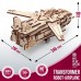 Mr.Playwood Деревянный 3D пазл Трансформер Робот−самолет (деревянный конструктор), 10103