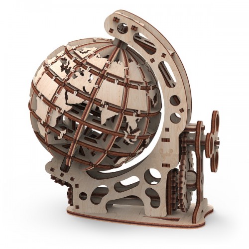 Mr.Playwood Деревянный 3D пазл Глобус (деревянный конструктор), 10202