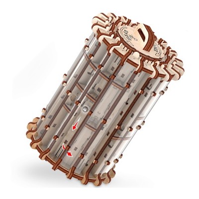 Mr.Playwood Деревянный 3D пазл Лабиринт Scroll & hole (деревянный конструктор), 10701