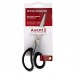 Ножницы Axent Duoton Soft 6101-01-A, 16.5 см, прорезиненные ручки, серо-черные