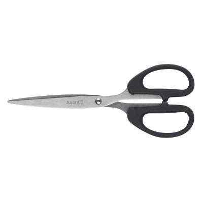 Ножницы Axent Ultra 6211-01-A, 19 см, пластиковые ручки, черные